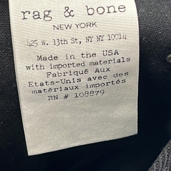 Rag & Bone 25, 0 Black Short Fray Raw Hem High Rise‎ 100% Cotton Denim Shorts - Picture 8 of 11